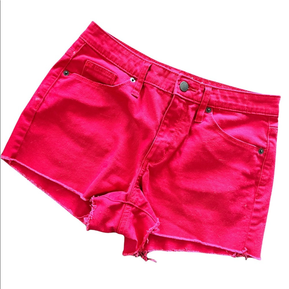 Universal Thread Red Denim Shorts Sz 6
